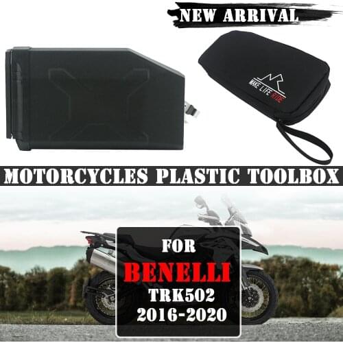 Motorcycles Plastic Box Toolbox 5 Liters Tool Box Left Side Bracket For Benelli TRK502 TRK 502 TRK-502 2016 2017 2018 2019 2020