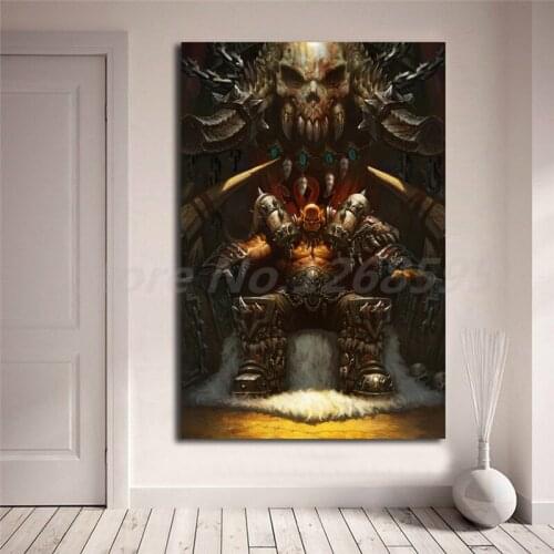 Hearthstone Warrior Deck Heroes Of Warcrafts Canvas Posters Prints Wall Art Painting Decorative Picture Modern Home Decoration