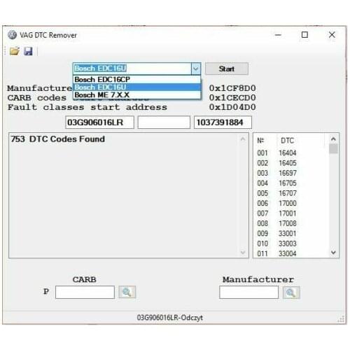 Vag dtc remover software