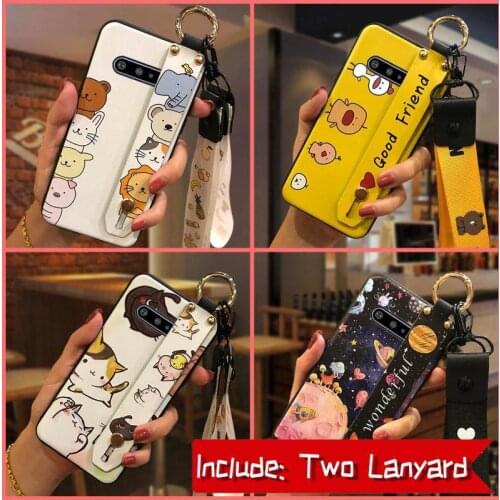 Anti-dust New Phone Case For LG V60 ThinQ 5G Phone Holder Shockproof TPU Cartoon Silicone Anti-knock