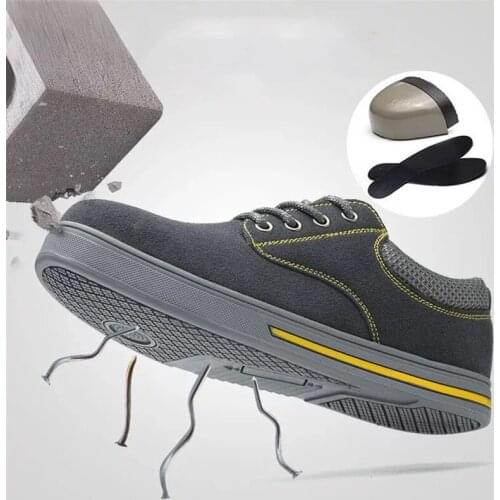 Sewbest Mens Safety Shoes Steel Toe Construction Protective Footwear Lightweight Shockproof Work Sneaker Shoes For Men Women