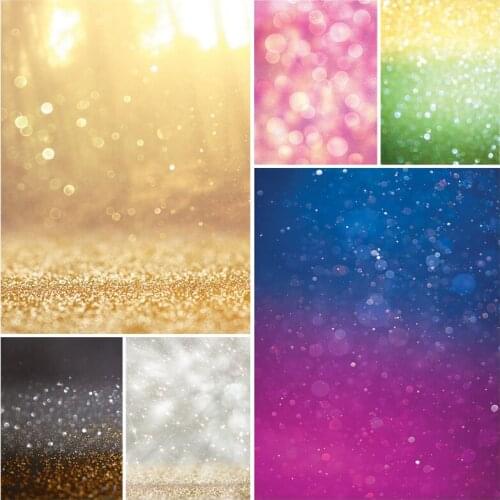 SHENGYONGBAO Glitter Star Polka Dot Light Bokeh Photography Backdrop Wedding Birthday Party Baby Photo Background 210402GMB-05