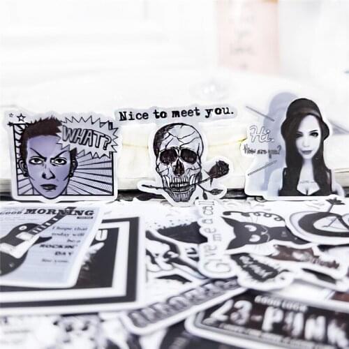 36pcs/pack cute Rock musician man Diy Diary Stickers Album Label Scrapbooking Sticker Diary Stationery Album Stickers