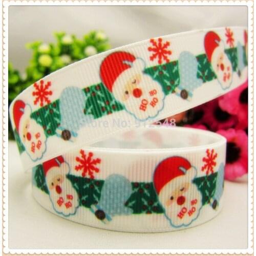 XW71222,22mm Christmas Series Printed grosgrain ribbon,DIY handmade materials,headwear accessories,wedding gift wrap