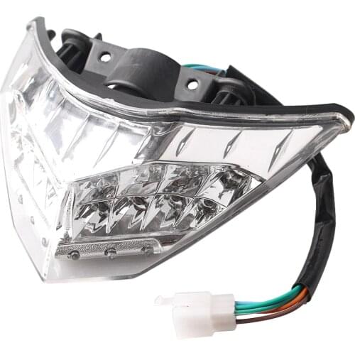 Rear Brake Turn Signals LED Motorcycle Stop Tail Light for Kawasaki Ninja 300R 2013 Clear