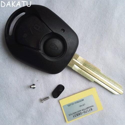 DAKATU REPLACEMENT Remote Key Case for SSANGYONG Actyon Kyron Rexton Shell Cover Fob 2 Button Uncut