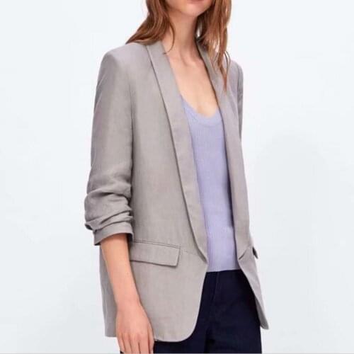 2020 Fashion Blazer Women small Suit Cardigan long Sleeve Ladies Spring Casual blazer