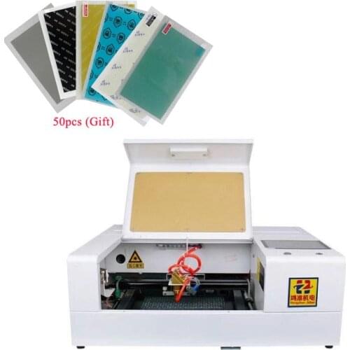 2020 latest A4 size intelligent precision cutting machine for mobile phone lcd screen protect film engraving laser machine