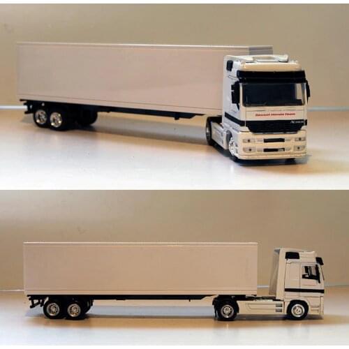 37CM 1/43 Scale Diecast Heavy Alloy Container truck Transport vehicle Model Simulation Metal Truck Trailer Kids Collection Toys
