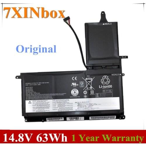 7XINbox 14.8V 4.25Ah 63WH Original 45N1166 45N1167 Laptop Battery For Lenovo ThinkPad S5 S531 S5-S531