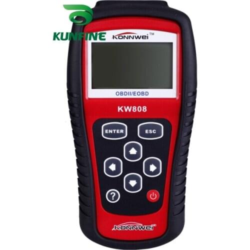 KW808 OBDII Auto Scanner OBD2 Code Reader multi-language Engine Reset Tool EOBD CAN Diagnostic Tool like MS509