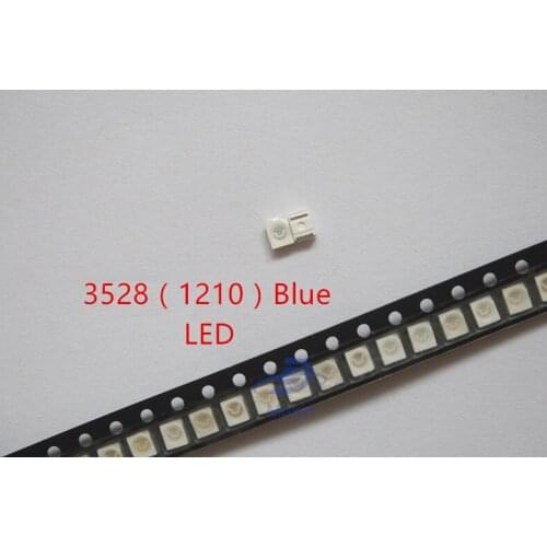 Free Shipping 8000pcs/lot 1210 3528 SMD LED Ultra Bright Blue Light Diode 470-475NM 3.0-3.6V Chip led lamp high lighting