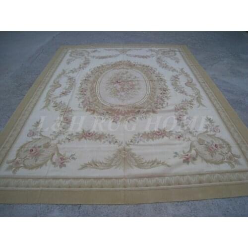 Free shipping 9'x12' French Aubusson woolen rug, French Aubusson Carpet for Home Decoration, 2015 New Design