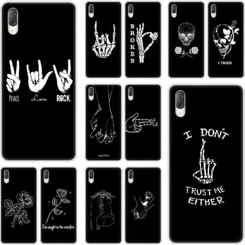 Abstract Line Face art dark Hard Case For Sony Xperia L1 L2 L3 X XA XA1 XA2 XA3 Ultra 10 Plus E5 XZ XZ1 XZ2 Compact XZ3 XZ5 2 20