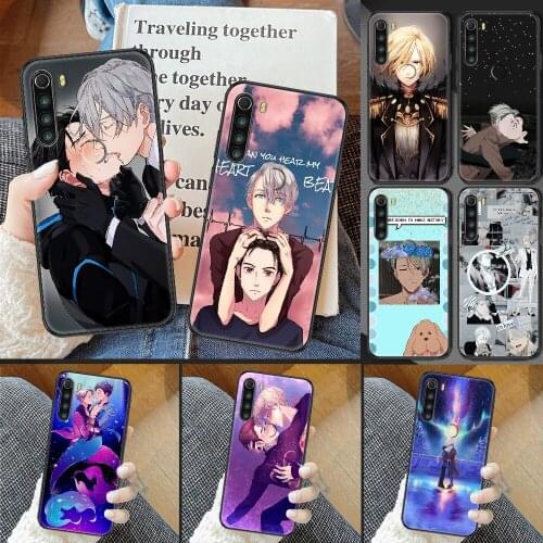 Yuri on Ice anime Phone case For Xiaomi Redmi Note 7 7A 8 8T 9 9A 9S 10 K30 Pro Ultra black soft cell cover art cover silicone