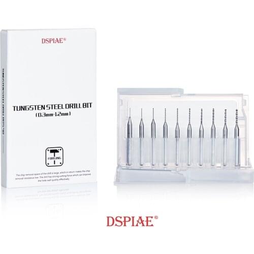 DSPIAE DB-03 Tungsten Steel Drill Bit 0.3~1.2mm Combo Set