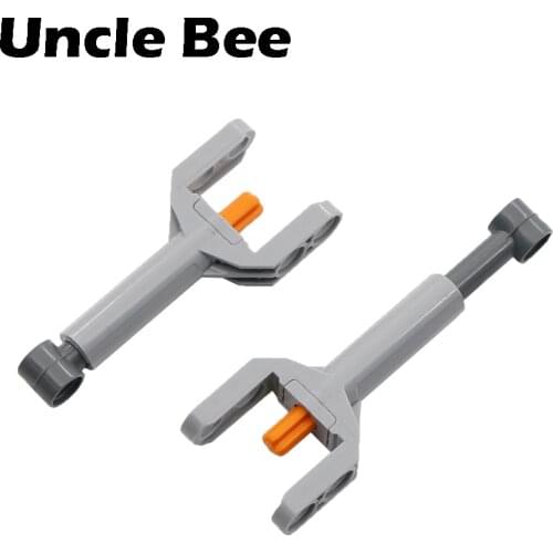 Technic Bricks Linear Actuator 7-9M with Dark Grey Head Orange Axle Building Blocks STEM Education Toys Compatible Technic Parts