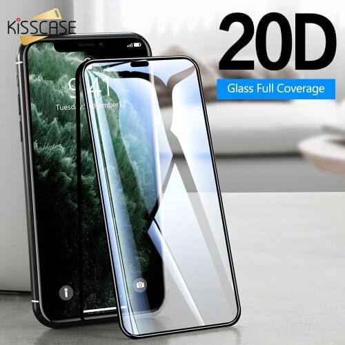 KISSCASE 20D Tempered Glass for iphone 11 Pro XS MAX XR 7 8 Plus Screen Protector For iPhone 6 6S 5S 11 XS Glass Protective Film