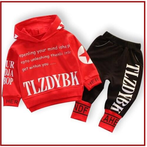 Autumn winter 2021 12345 year old baby boy clothing suit autumn winter newborn boy clothing Hoodie + pants new year baby suit