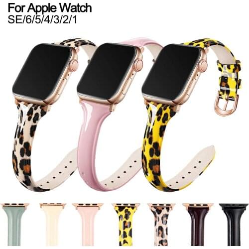 Leather Watchband for Apple Watch Wristband Series 5 3 Canvas Bracelet Loop Strap 38 or 40mm For iwatch 6 4 SE band 42 or 44mm