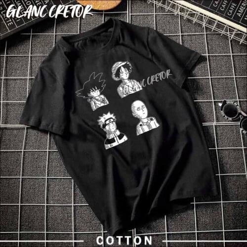 Summer Cotton T-shirt Speechless Tshirt Men Hip Hop T Shirt Anime Tees Harajuku Manga Printed Tee