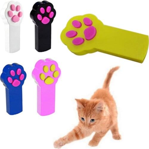 Cat Favoriate Toys Funny Cat Dog Interactive Cartoon Automatic Red Laser Pointer Exercise Toy Pet Product Random Colors
