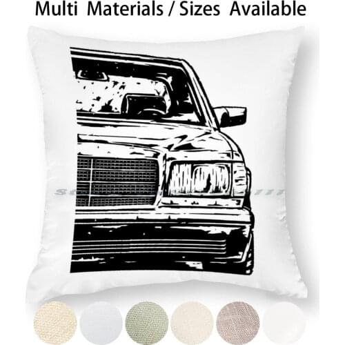 W126 & Quot ; Ols & Quot ; Pillow Case Throw Pillow Cover Cotton Linen Flax W 126 W126 Enthusiast W126 Lover W126 Tuning
