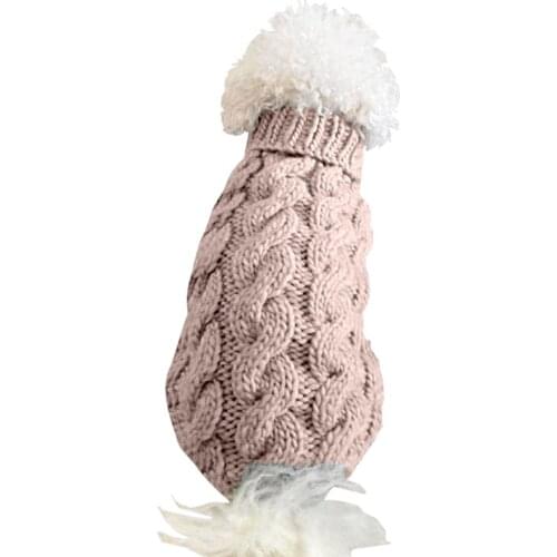 New Autumn Winter Warm Soft Pets Dogs Turtleneck Sweaters Fashion Casual Warm Pets Knitted Pullovers Size XS-L 8A1515