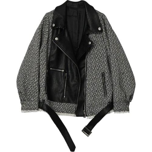 Женские кожаные куртки PERHAPS U China At AliExpress