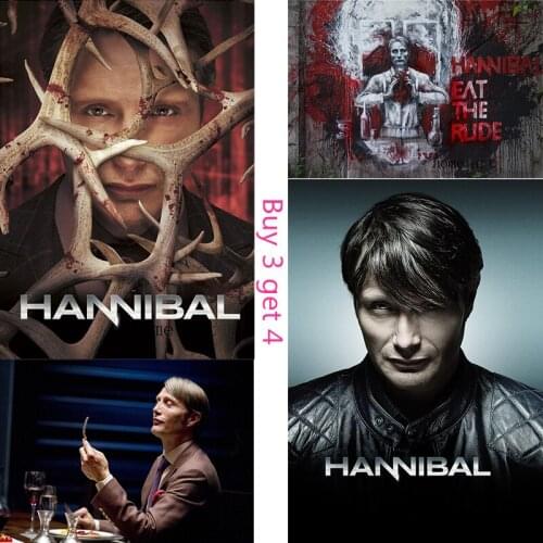 Hannibal Poster Clear Image Wall Stickers Home Decoration High Quality Prints White Coated Paper