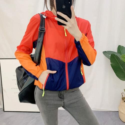 Plus Size 5XL Hooded Sun Protection Clothing Summer Clothes 2021 New Womens Korean Sunscreen Women Jacket UV Thin Coat X248