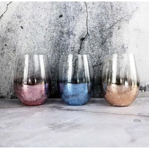 Star Glass Mug Northern Europe Starry Sky Cocktail Glass Cup Household Will Belly Milk Juice Cup Bar Counter Drinks Beer Cup