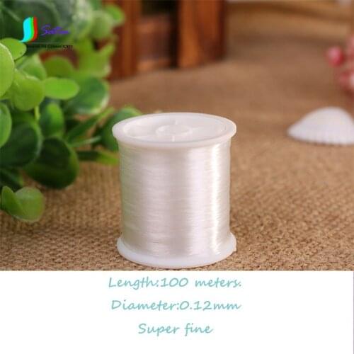 Super Fine Thinnest Stealth Transparent Fishing Line Handmade Sewing patches Threads DIY Garment Applique 0.12mm S0067N