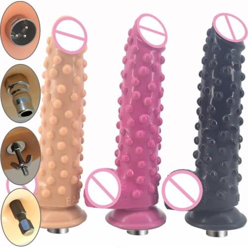 Thick Strange Sex Machine Attachment 3XLR Accessories Bump Dildo Suction Cup Penis Love Machine For Women Man Y66