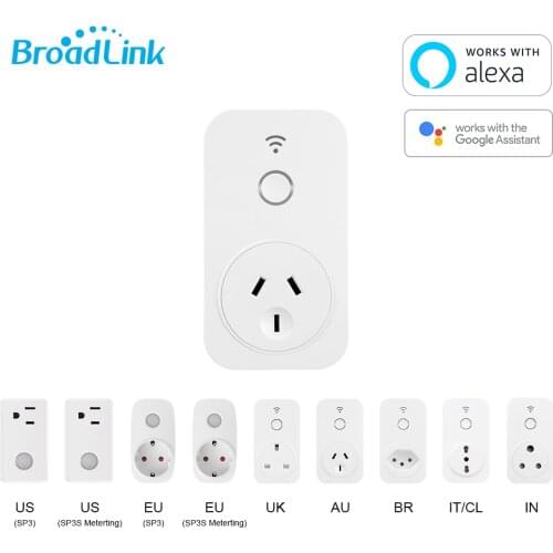 AU Wifi Smart Socket WiFi Outlet BroadLink SP Plug Works with Alexa(Echo,Echo Dot), Google Home, Remote Control Timer