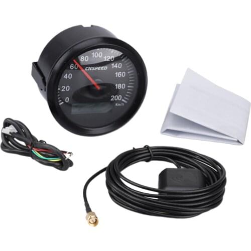 Universal GPS Speedometer Speed Gauge 200km/h Marine Speed IP67 for Boat Motorcycle Truck w/ 7 Colors Backlight 12V 24V
