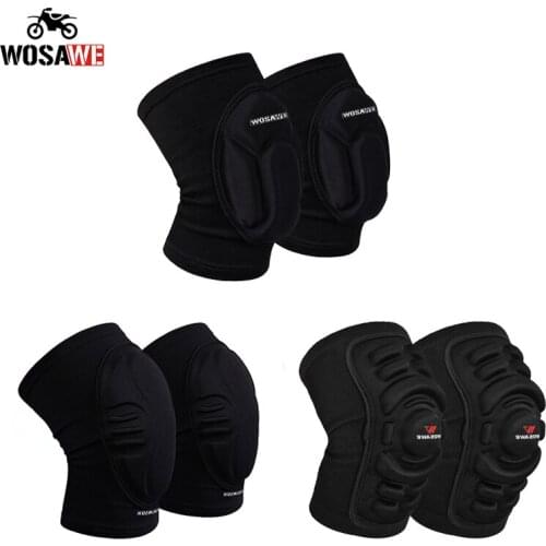 WOSAWE Sports skiing skating Kneepads Motorcycle Knee Guard MTB Off Road Protective kneepads Skateboard Soft Kneepads