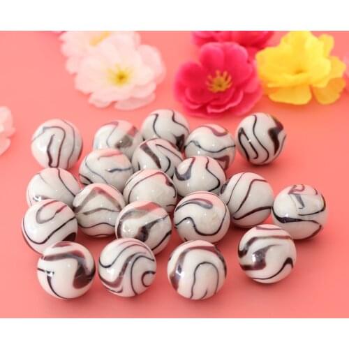 20pcs Toys Glass Marbles Ball Run Game Swirl Marble Tank Vase Decor 25mm