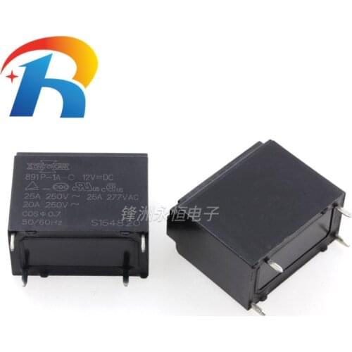 5PCS/LOT New Relay 891WP-1A-C-12VDC 891WP-1A-C-24VDC 891WP-1A-C 12V 24V 25A 4PIN Water heater air conditioning dedicated