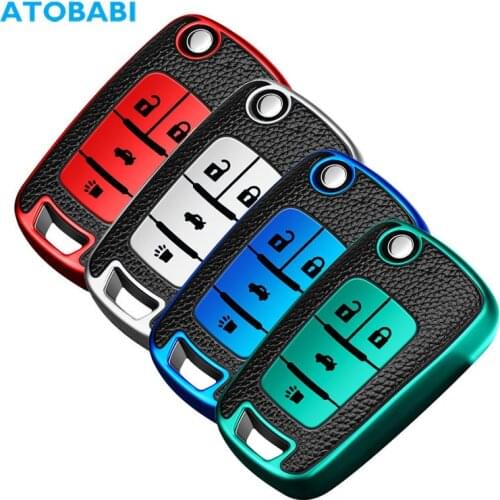TPU Leather Car Key Case Remote Control Fob Protector Cover For Chevrolet Camaro Cruze Equinox Malibu Orlando Chevy Impala Buick