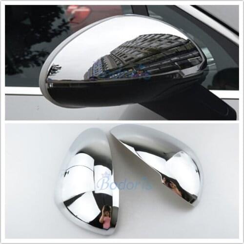 For Porsche Macan 2014 2015 2016 2017 Door Mirror Cover Rear View Overlay Frame Panel Chrome Car Styling Accessories