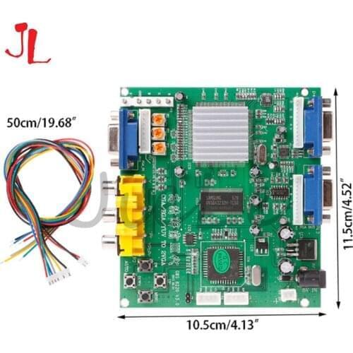 GBS-8220 Arcade Game RGB/CGA/EGA/YUV To VGA HD Video Converter Adapter Board Dual VGA output