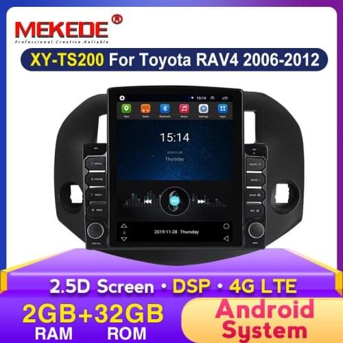 Android Head Unit 4G Lte In Dash Car Radio Multimedia Video Player Navigation GPS For Toyota RAV4 Rav 4 2006-2012 DSP BT Carplay