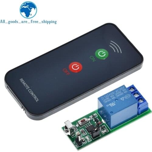 IR 1 Channel Infrared Receiver Driving Switch Relay Driver Module Board 5V + Active Remote Controller