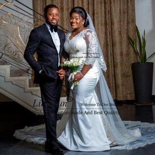 Unique Black Jacquard Mens Wedding Suit Bead Slim Fit Two Pieces Prom Tuxedos Custom Made Blazer and Pants Costume Homme