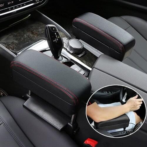 Leather Car Armrest Box Elbow Support Universal Auto Seat Gap Organizer Arm Rest Box for Auto Car Accessories Armrest Cushion