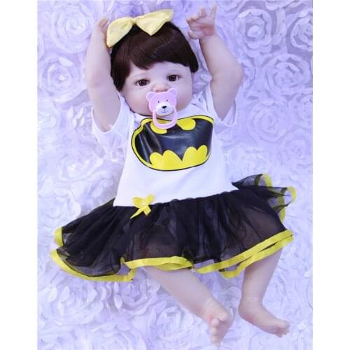 Bebe doll reborn NPK 22" full silicone reborn baby girl dolls toys for children gift real alive newborn babies alive doll