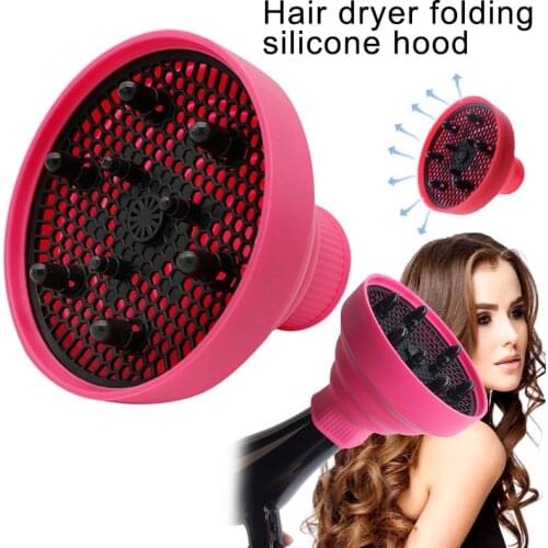 Lightweight Foldable Silicone Hair Dryer Diffuser for Hair Salon Curly Styling NIN668