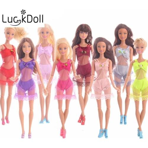 Luckdoll Hot 1/6 doll Doll summer harness Nightdress A three-piece best childrens doll clothes