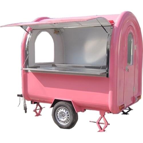 KN-220B mobile food carts/trailer/ ice cream truck/snack food carts for different colors with free shipping by sea